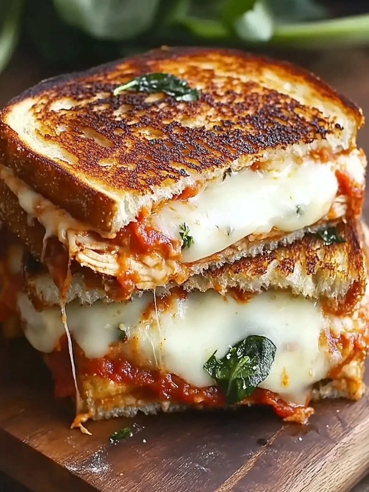 Lazy Chicken Parmesan Grilled Cheese