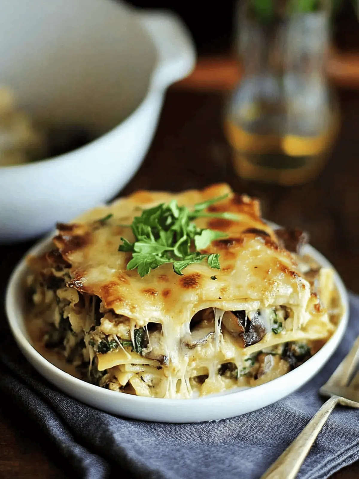 Mushroom And Spinach Lasagna Recipe