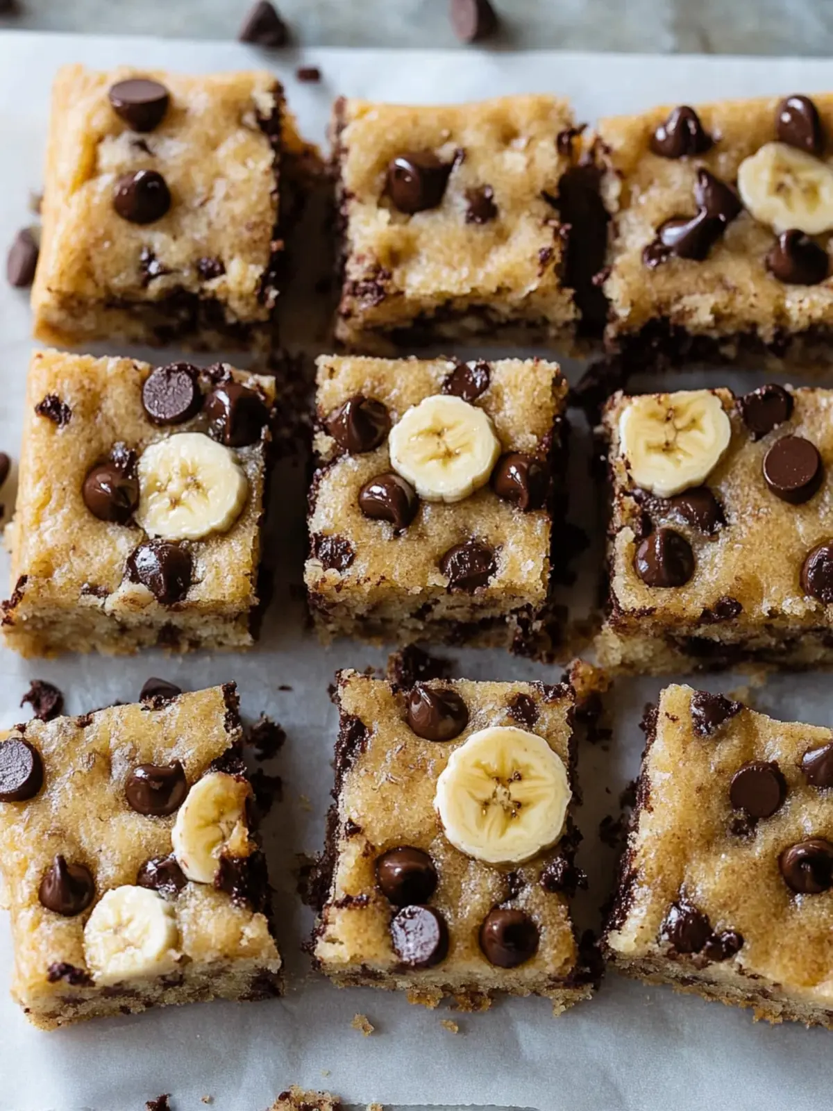 Chocolate Chip Banana Bars