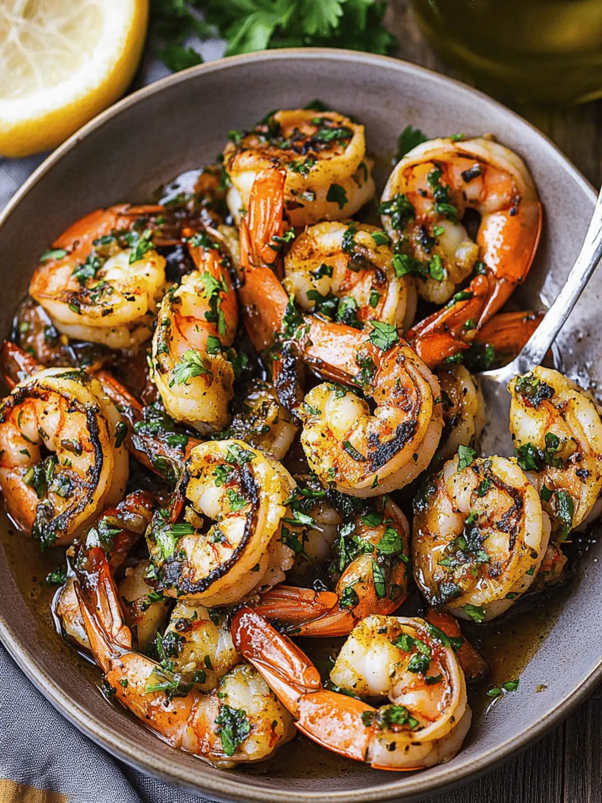 Pan Seared Chimichurri Shrimp