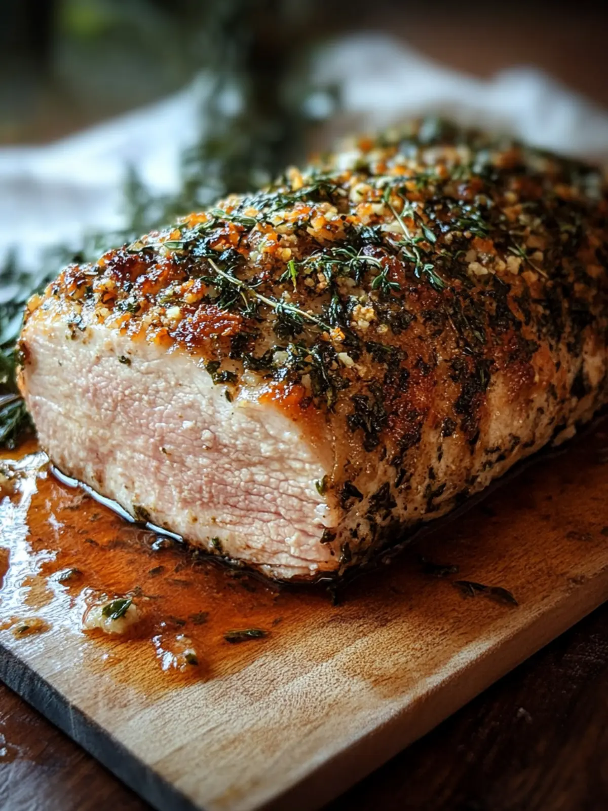 Delicious Herb Crusted Pork Loin