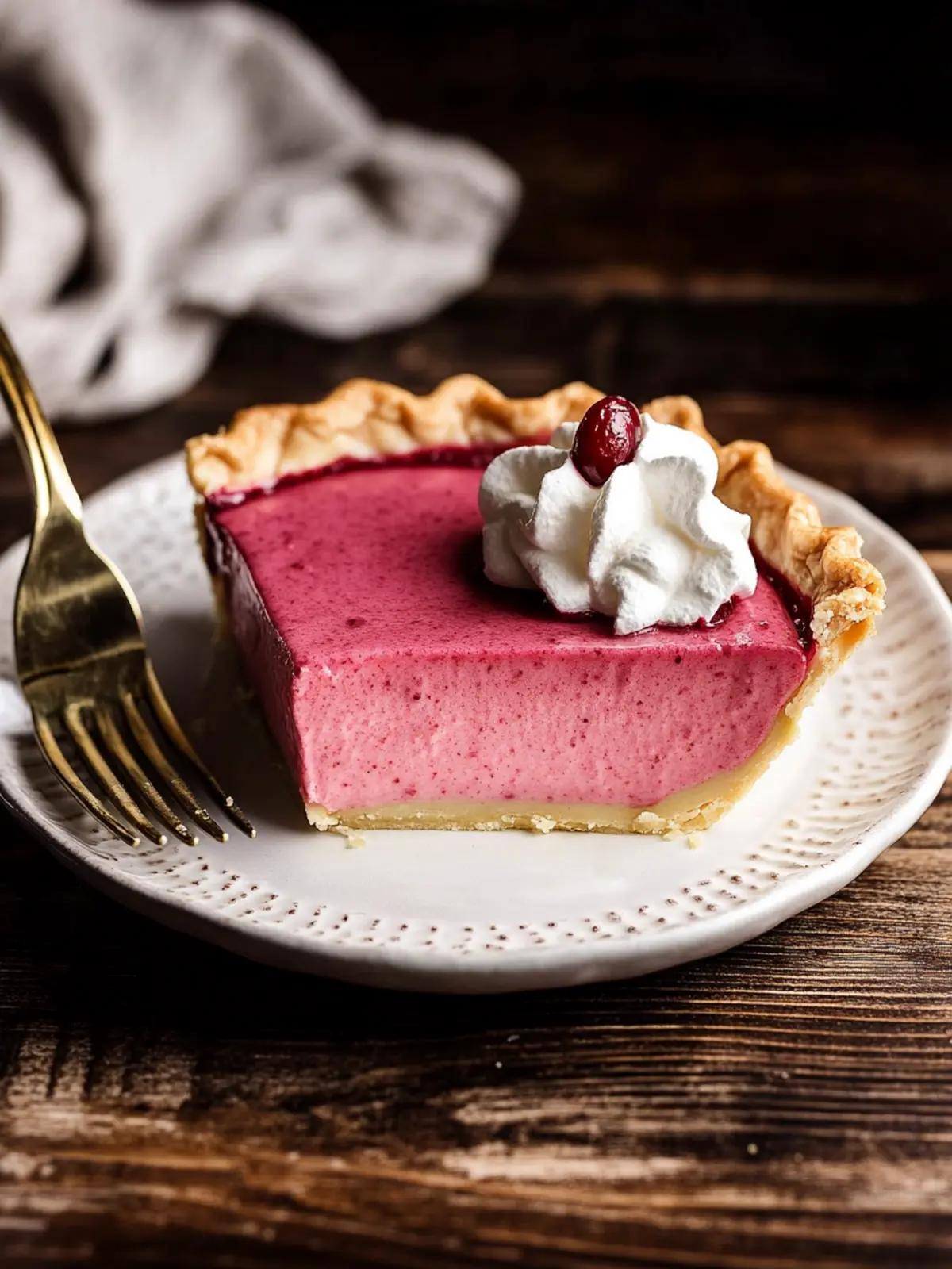 cranberry custard pie