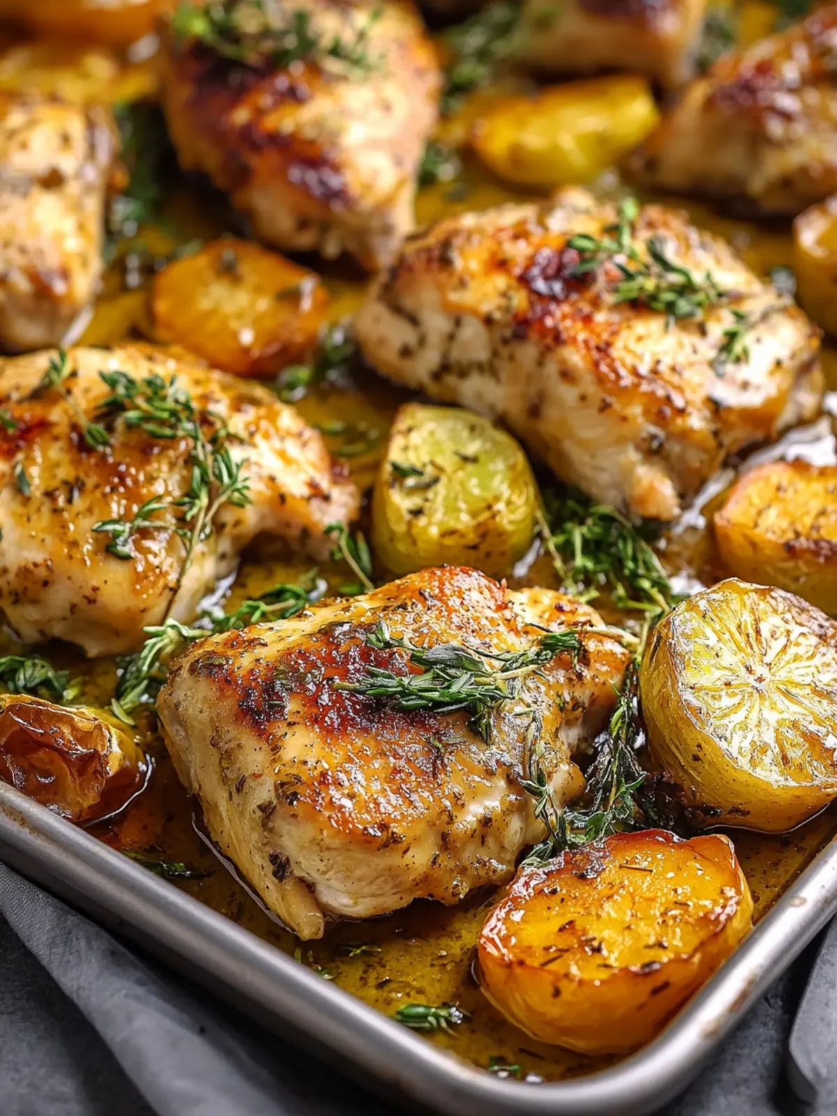 Sheet Pan Honey Dijon Chicken