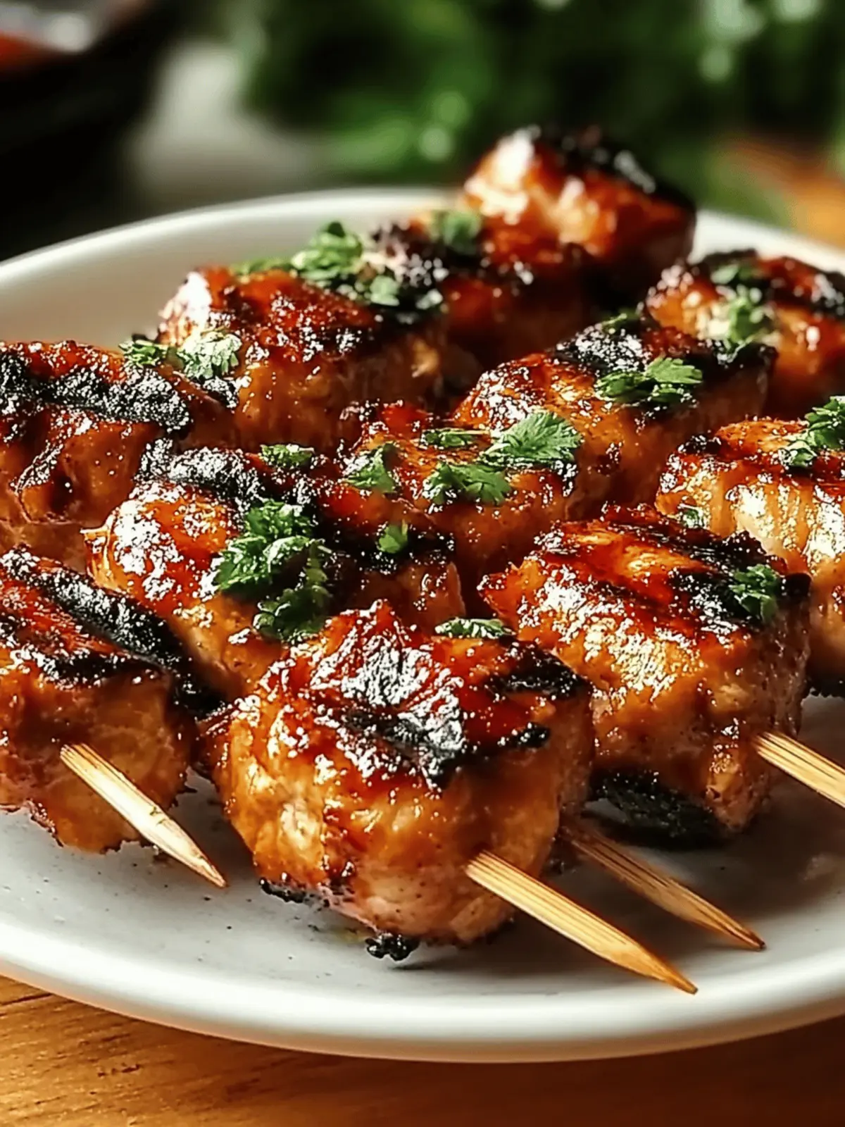 Grilled Thai Coconut Chicken Skewers