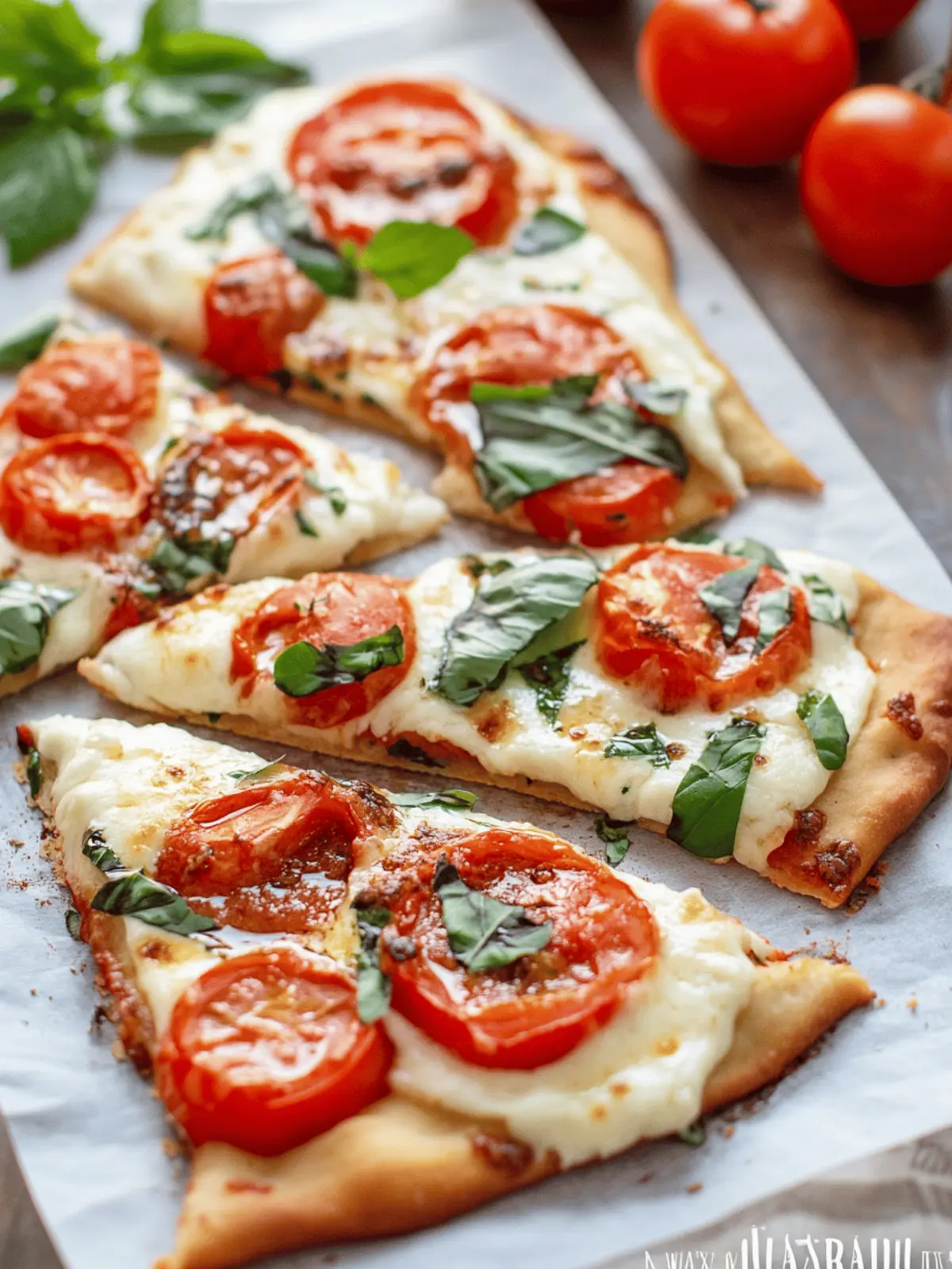 15-Minute Easy Margherita Flatbread Pizza