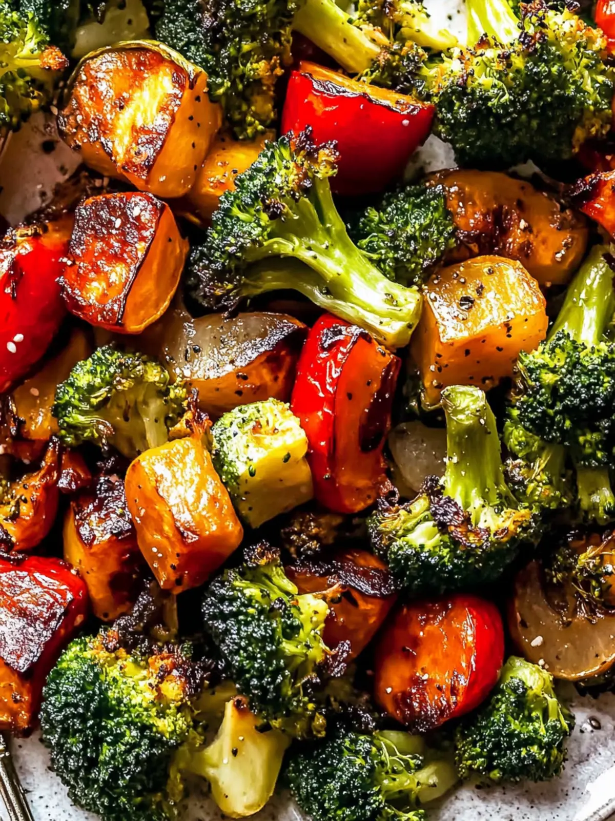 Healthy & Delicious Roasted Vegetable with Broccoli