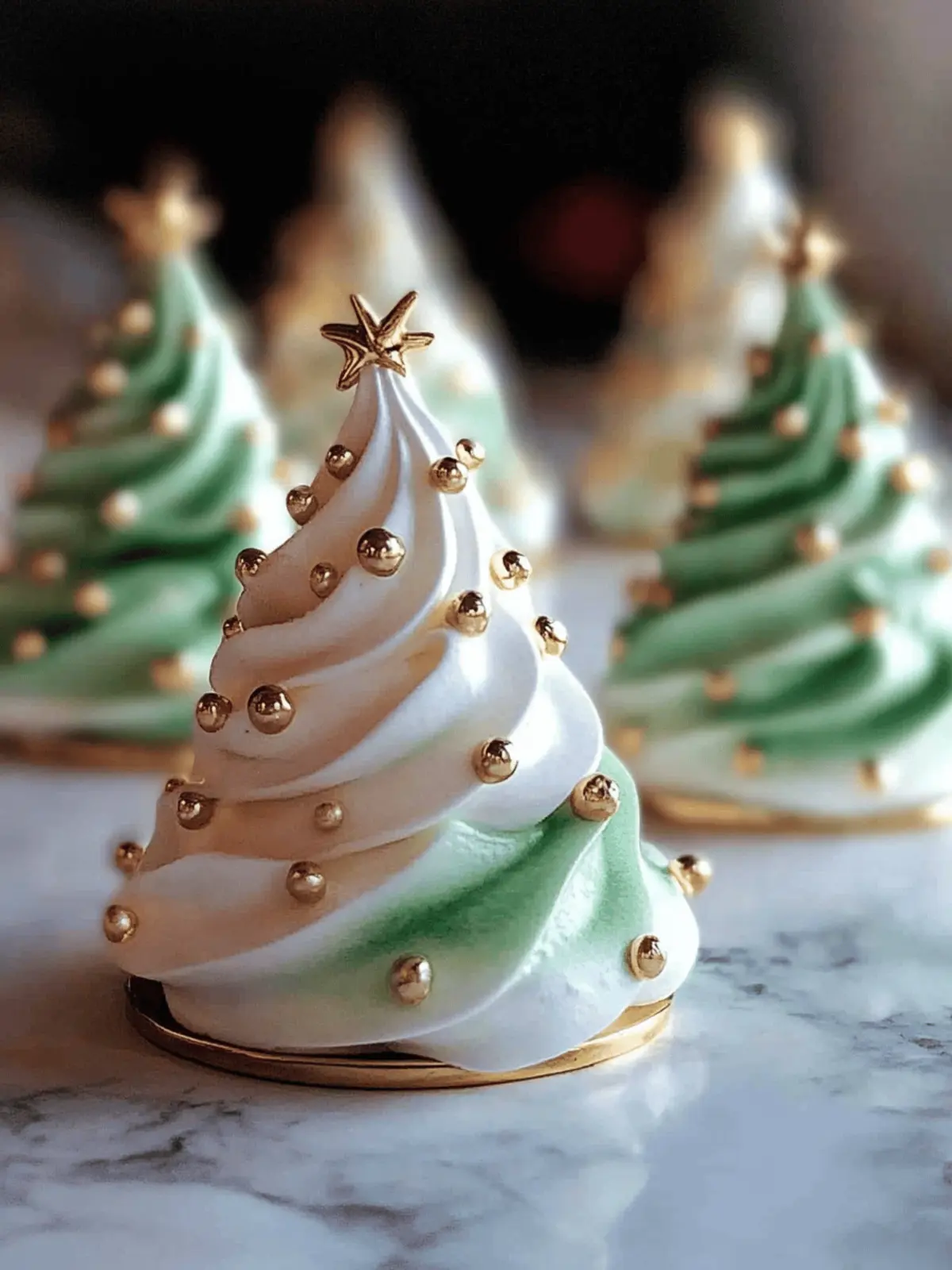 Christmas Tree Meringues Recipe