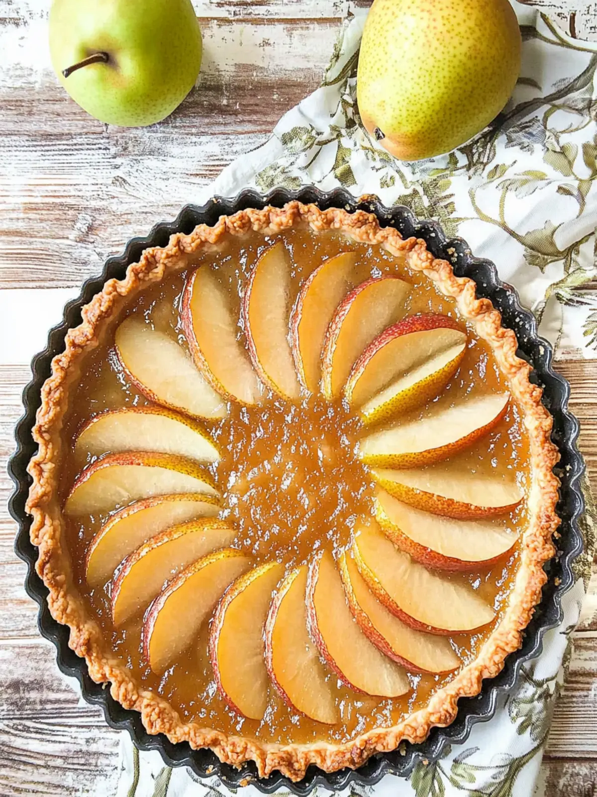 10 Minute (Beautiful) French Pear Tart