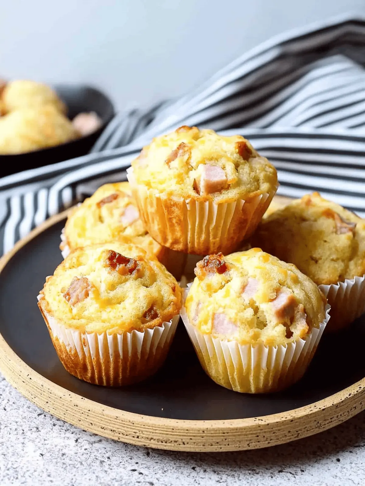 Ham and Cheese Muffins