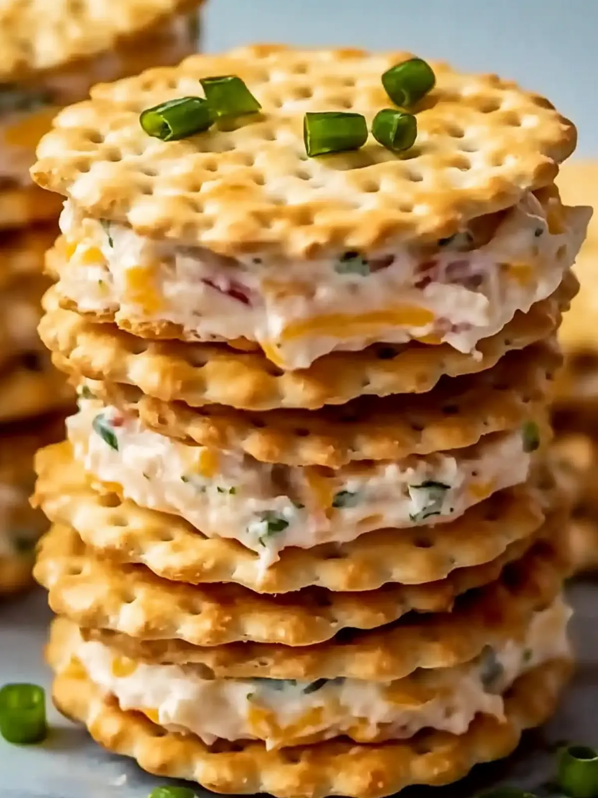 Creamy Cheddar Herb Ritz Cracker Sandwiches