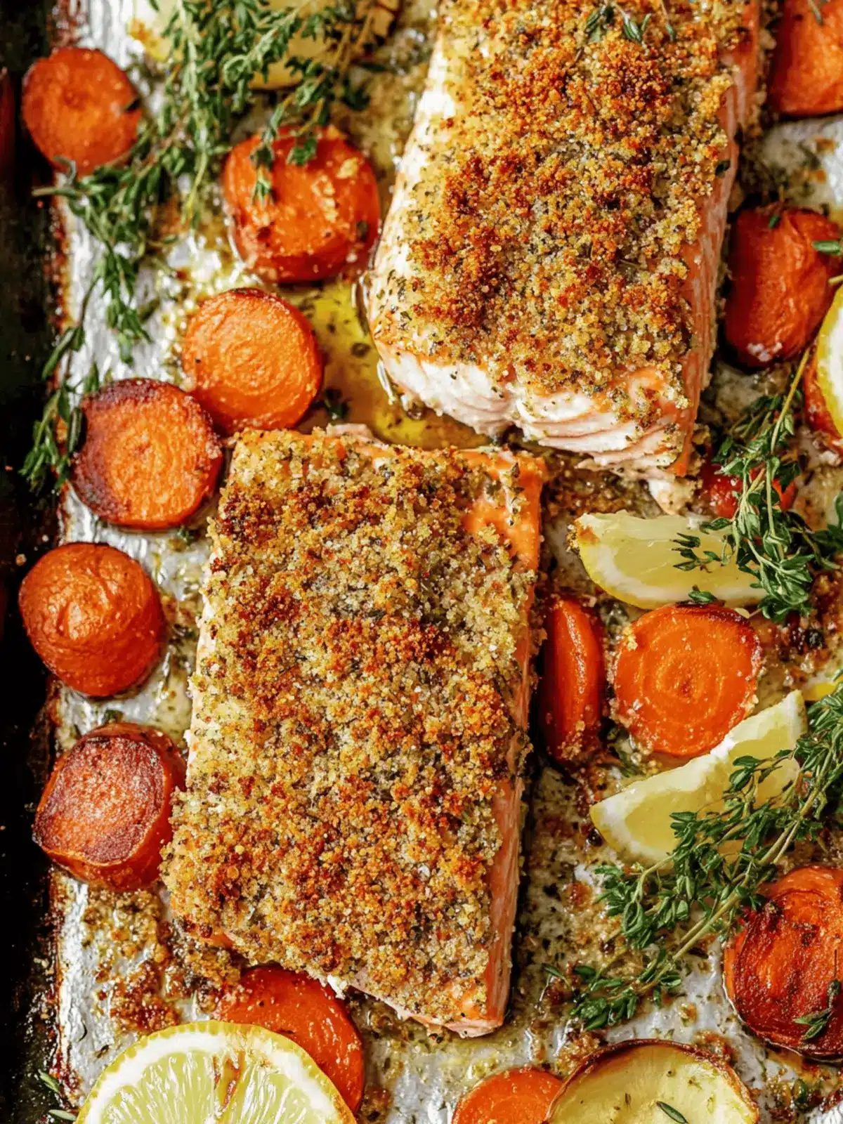 Herb Crusted Baked Salmon