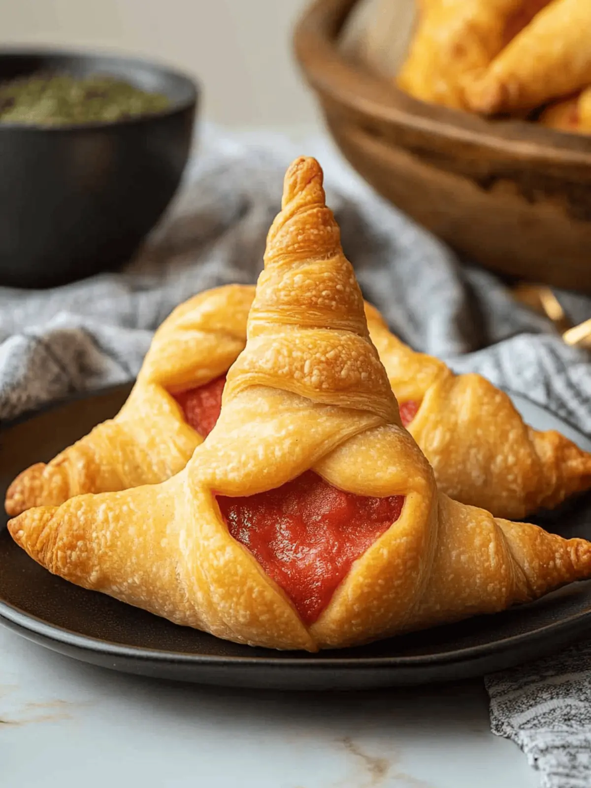 Easy Witch Hat Crescent Rolls