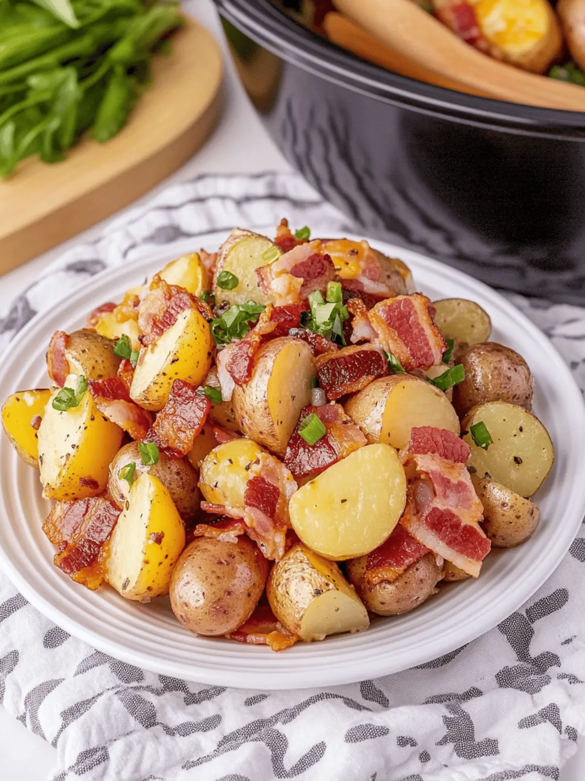Crockpot Ranch Potatoes With Bacon