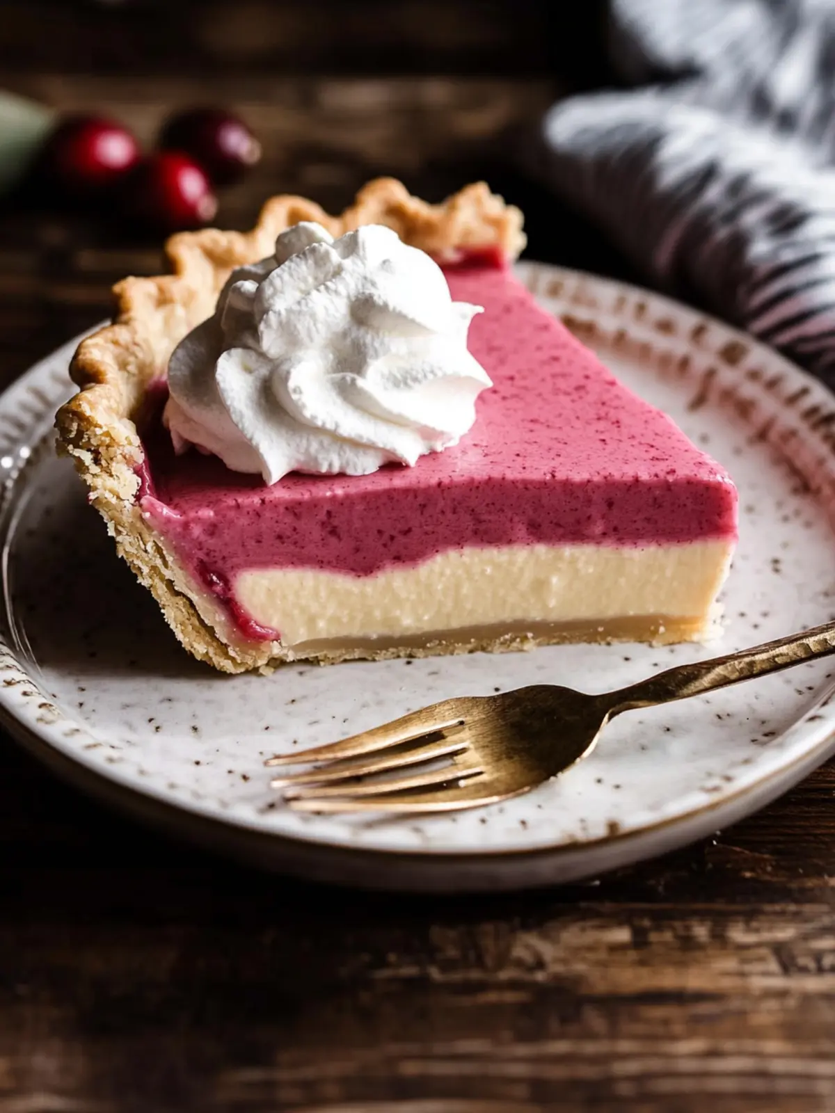 cranberry custard pie