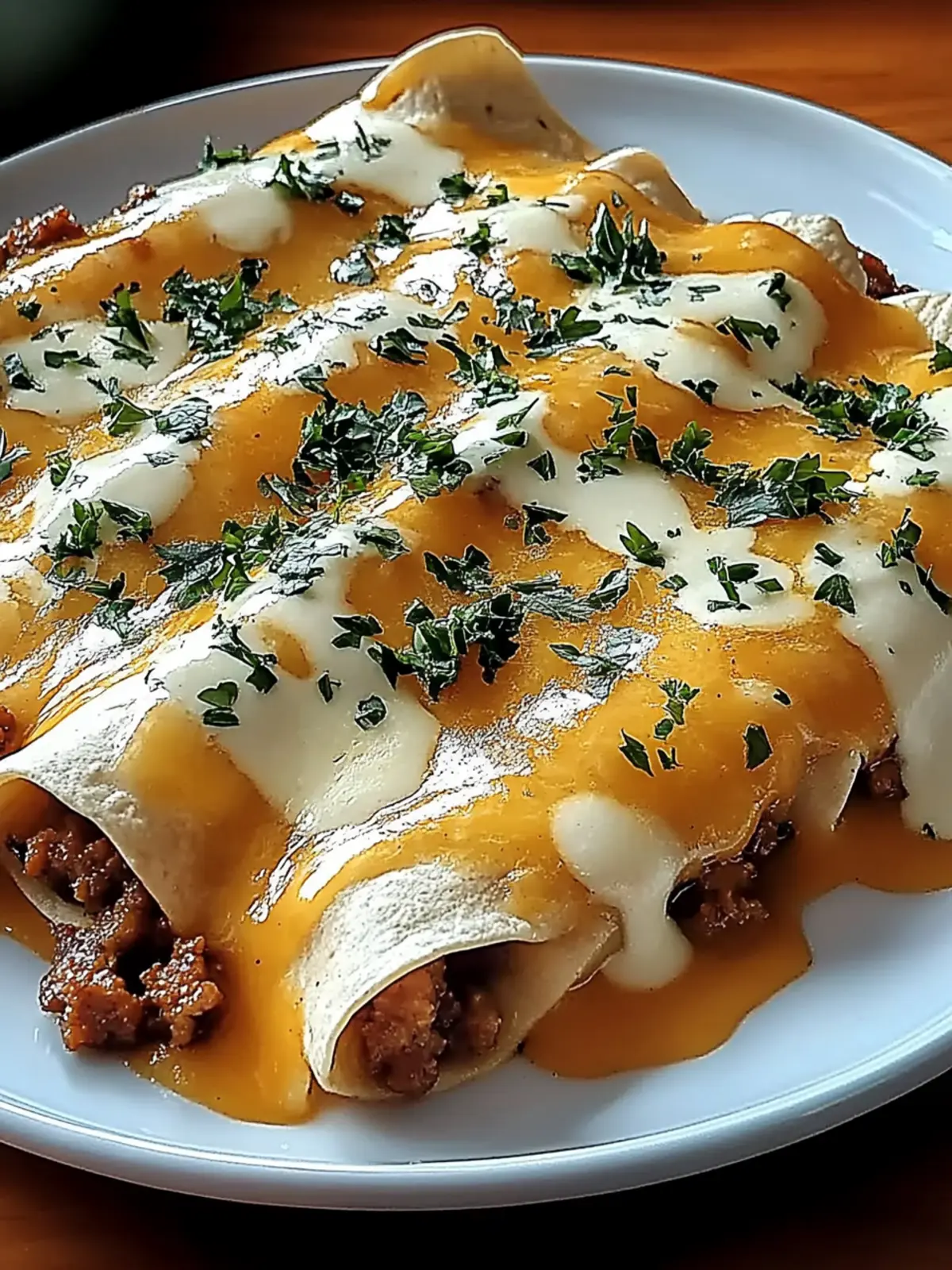 Breakfast Enchiladas with Sausage