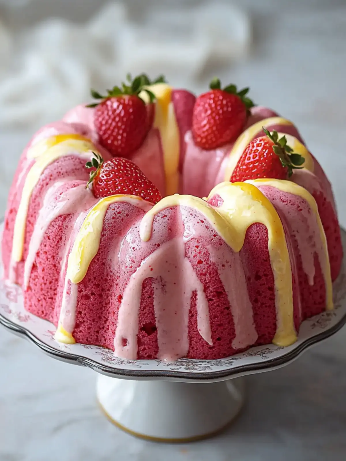 Strawberry Milkshake Pound Cake Recipe
