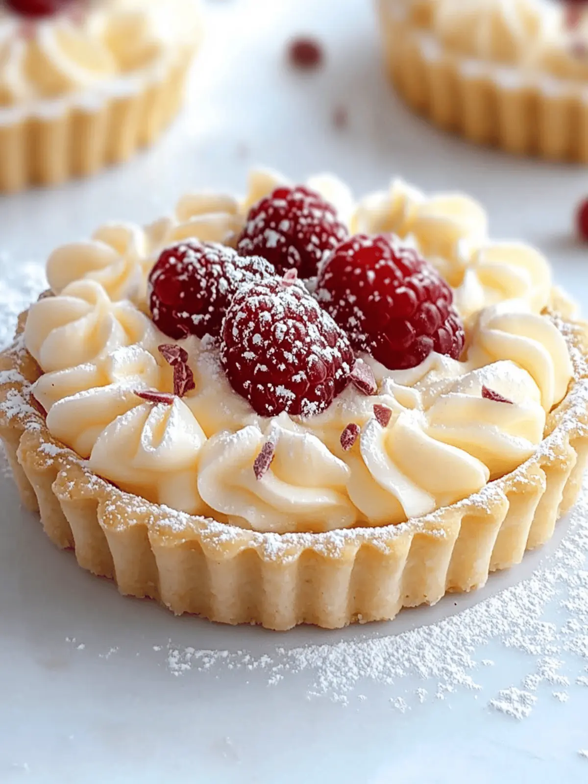 Elegant White Chocolate Mousse Tart