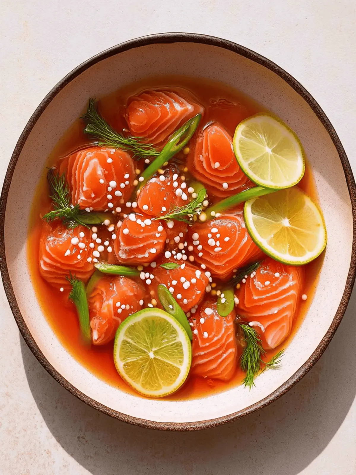 Salmon Crudo with Citrus Soy Dressing