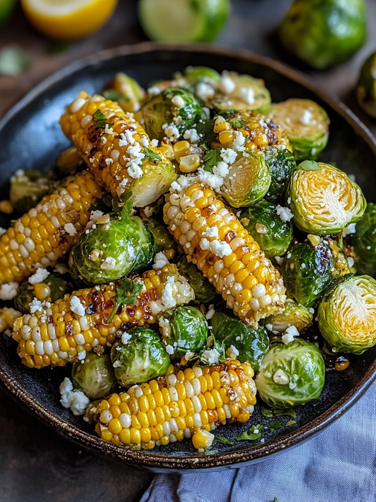 Mexican Street Corn Brussels Sprouts