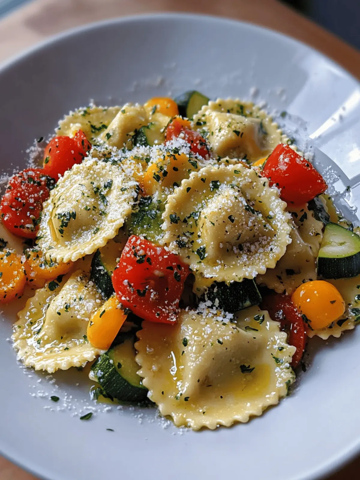 Ravioli and Veggies