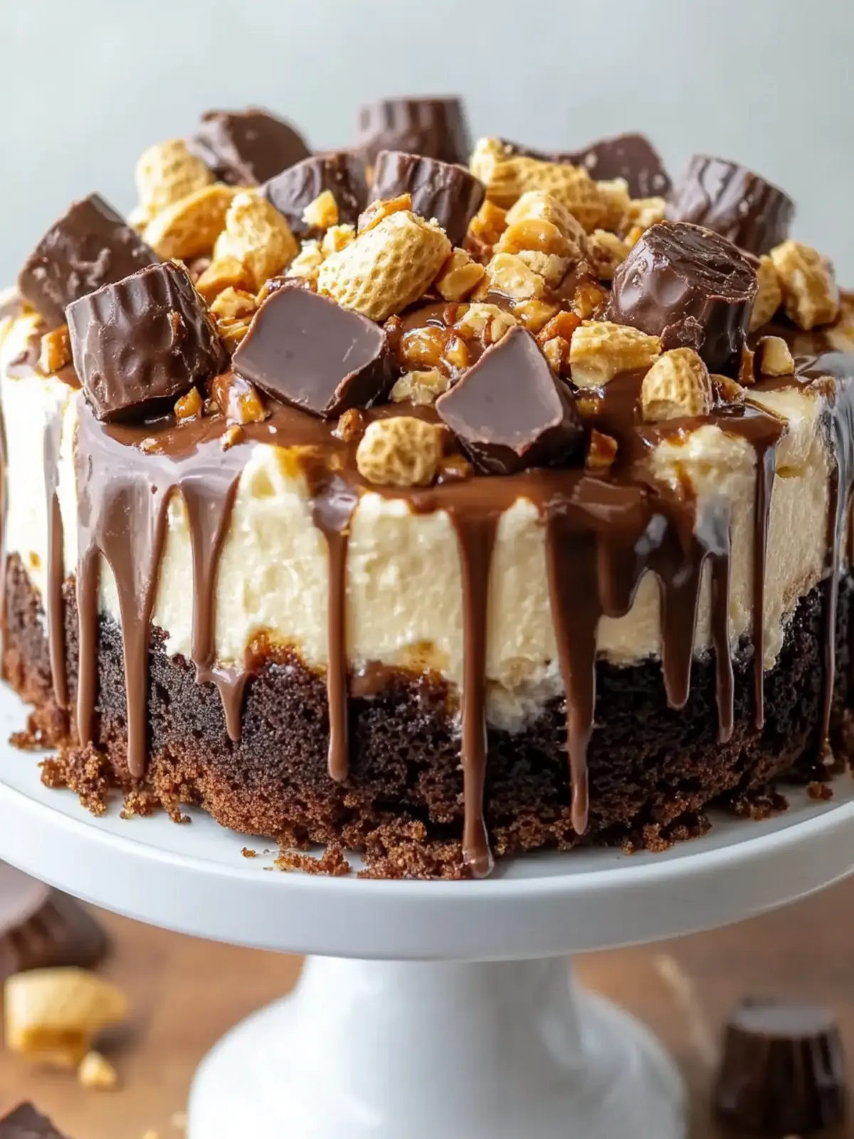 Peanut Butter Cup Dump Cake
