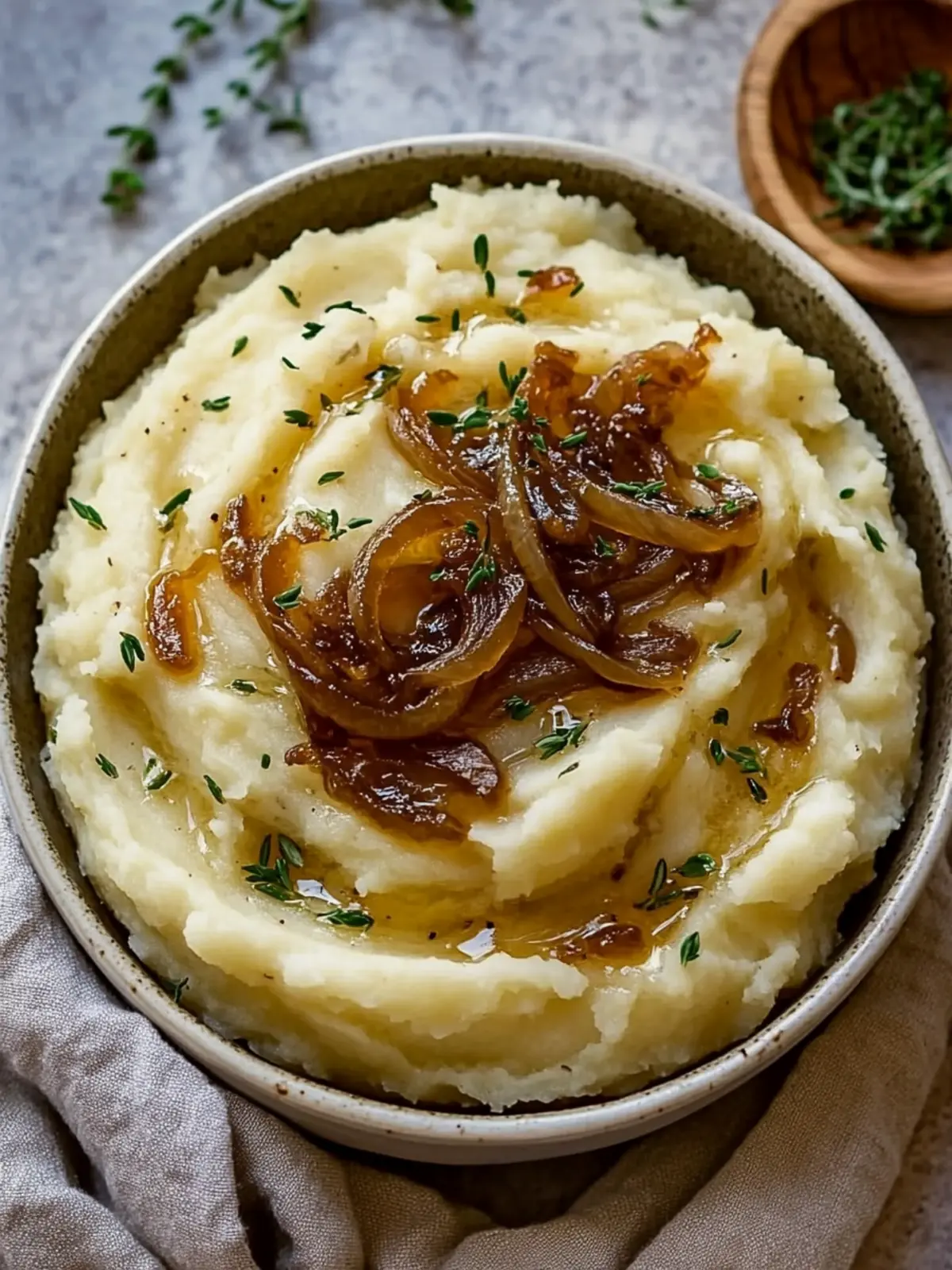 Vegan Caramelized Onion Mashed Potatoes