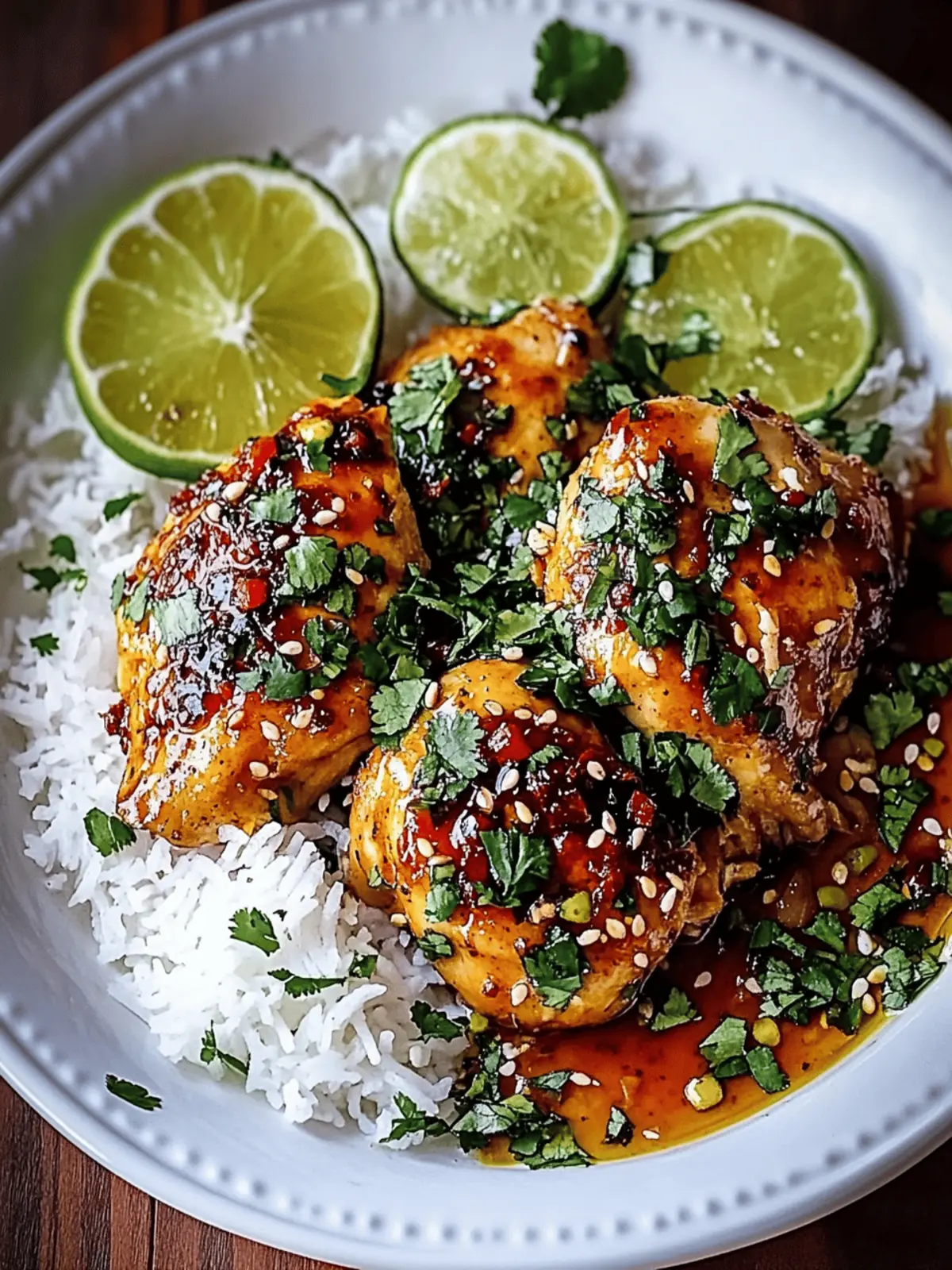 Spicy Maple Chicken & Coconut Rice