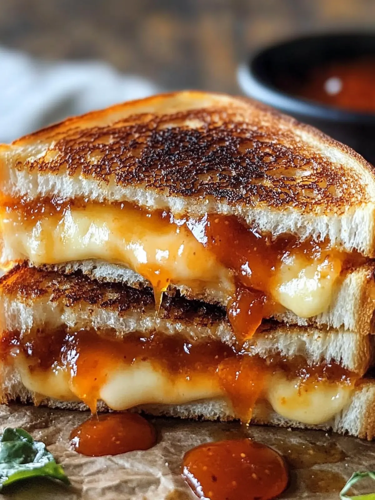 Honey Sriracha Grilled Cheese
