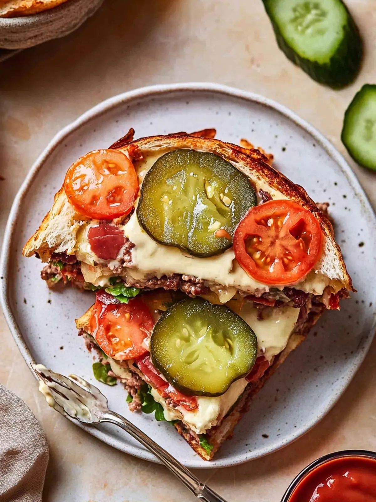 Crunchy Pickle Burger Wrap