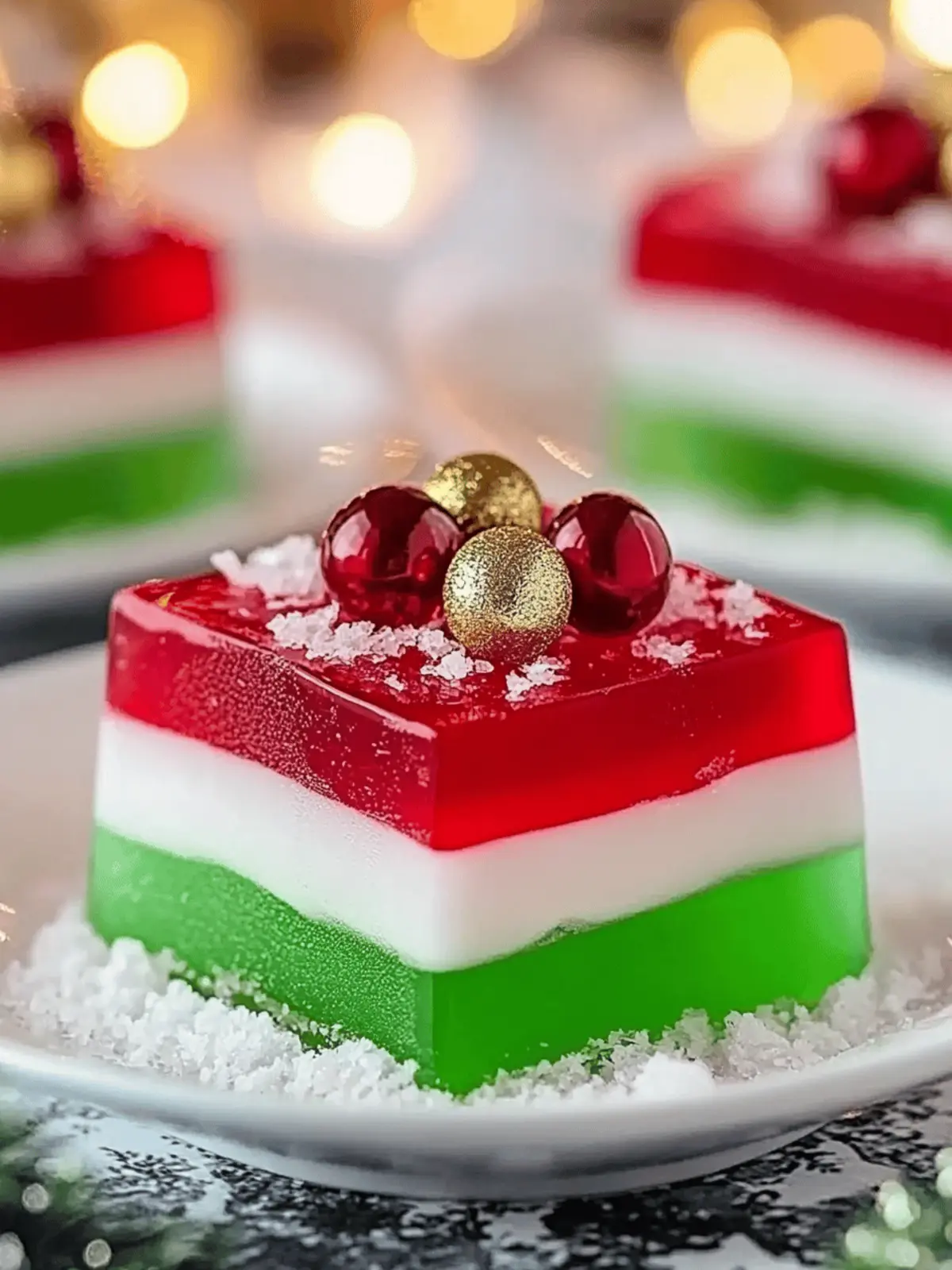 Easy Layered Christmas Jello