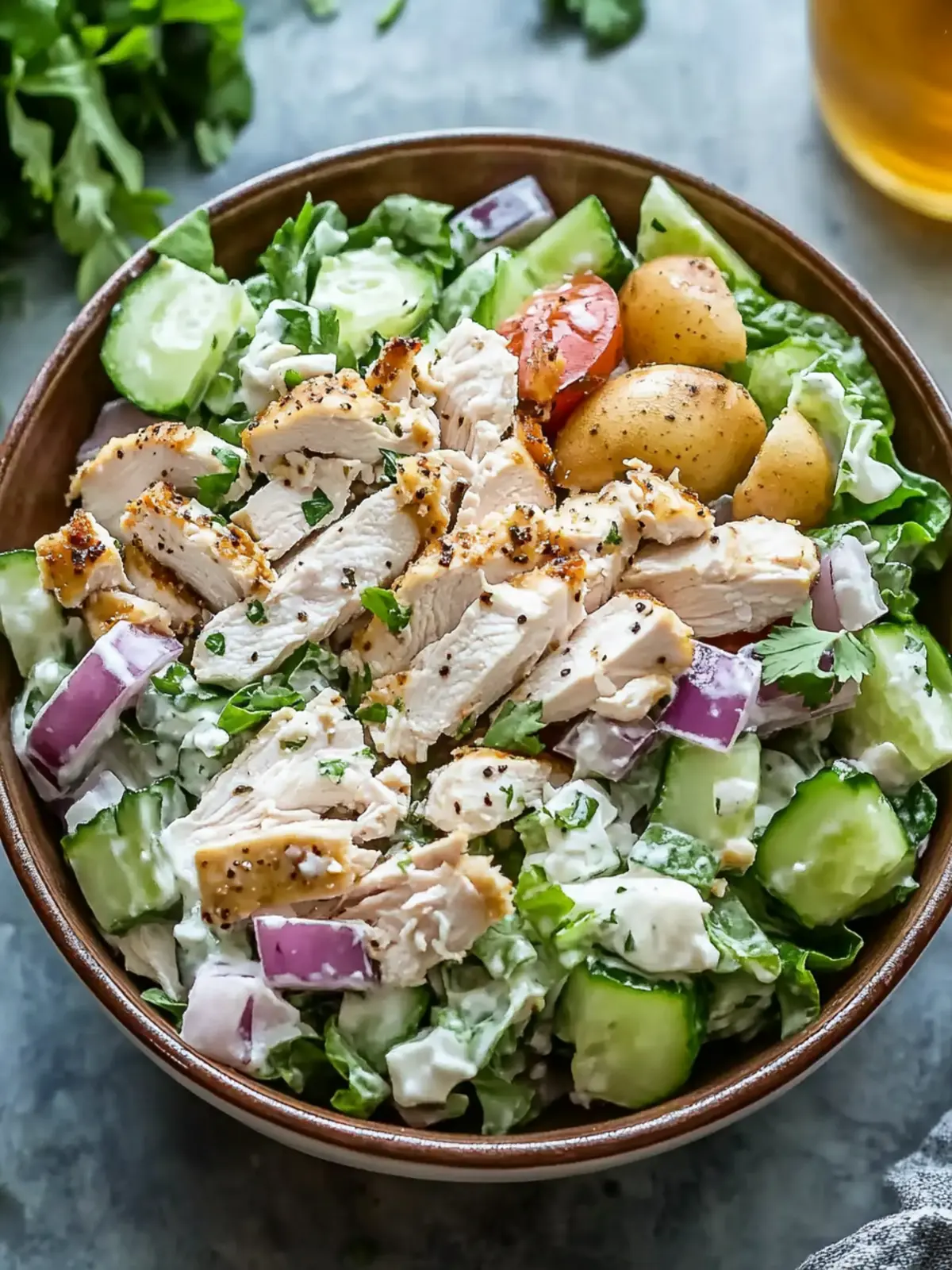 Greek Yogurt Rotisserie Chicken Salad