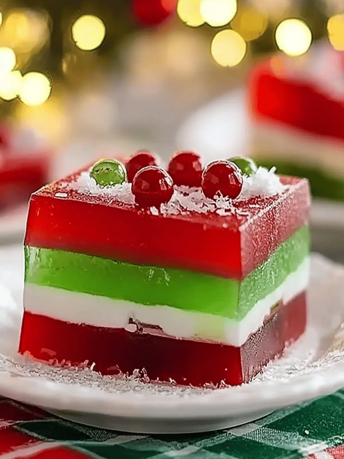 Easy Layered Christmas Jello