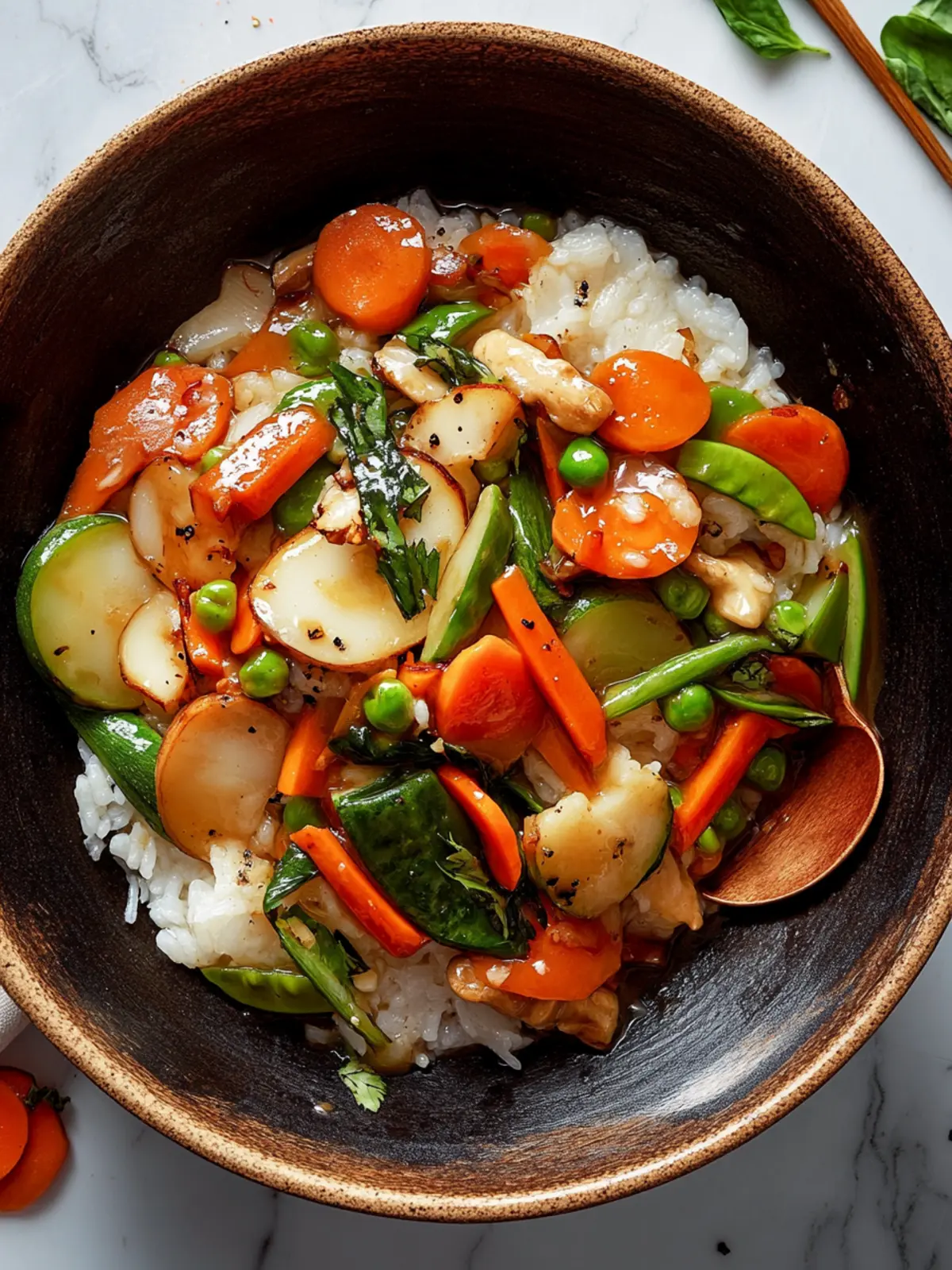 Rice Cake With Mixed Vegetables