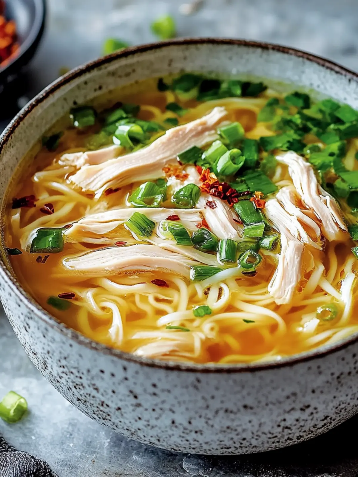 Classic Ginger Garlic Chicken Noodle Soup