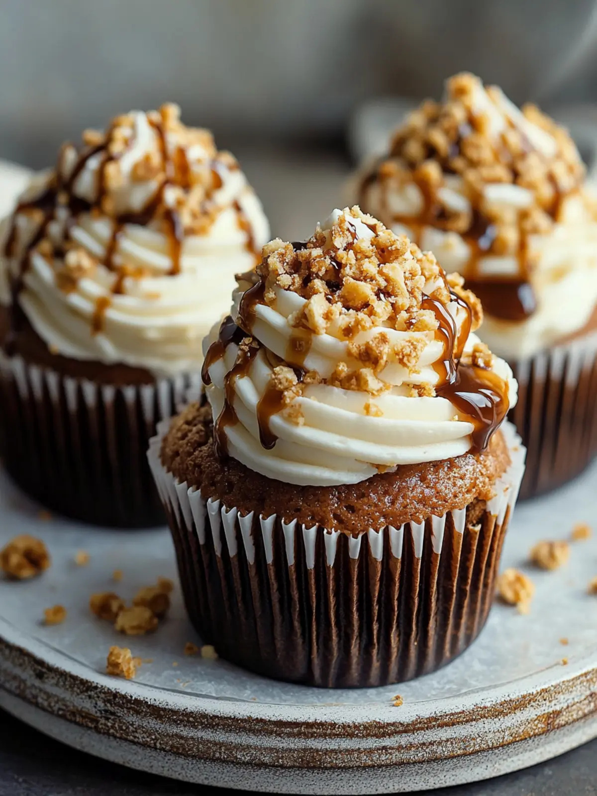 Toffee Crunch Cupcakes