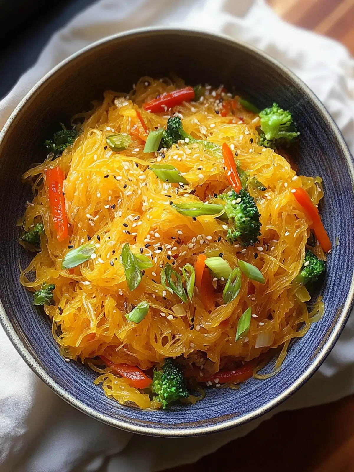 Spaghetti Squash Chow Mein