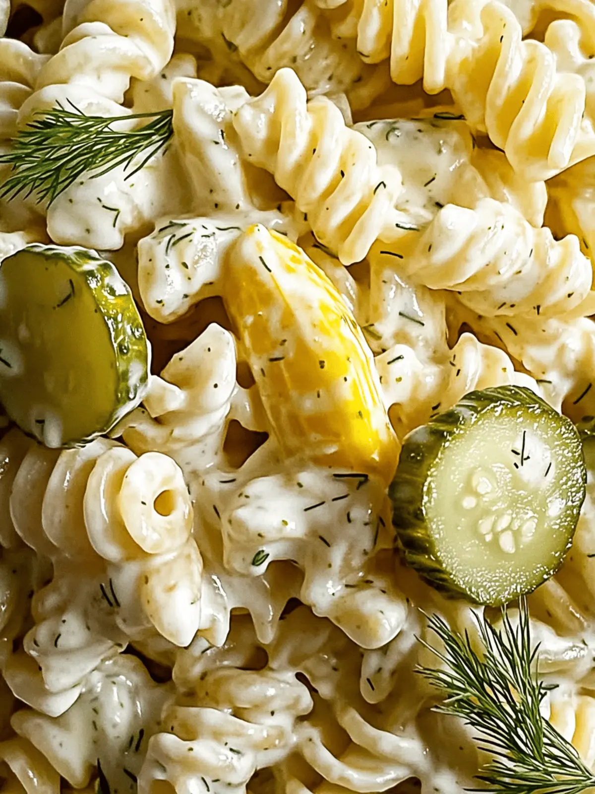 Dill Pickle Pasta Salad