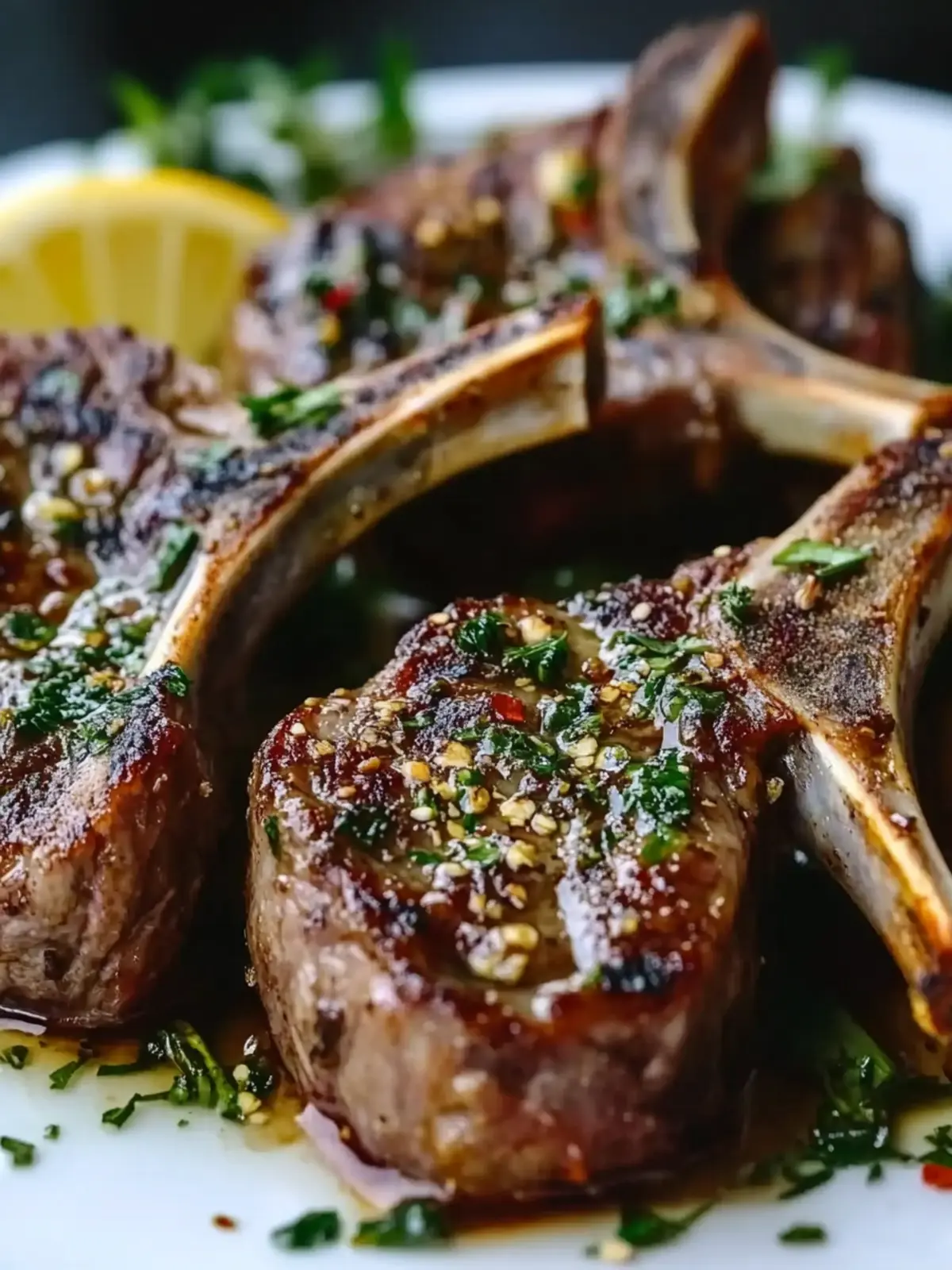 Juicy Garlic Butter Lamb Chops