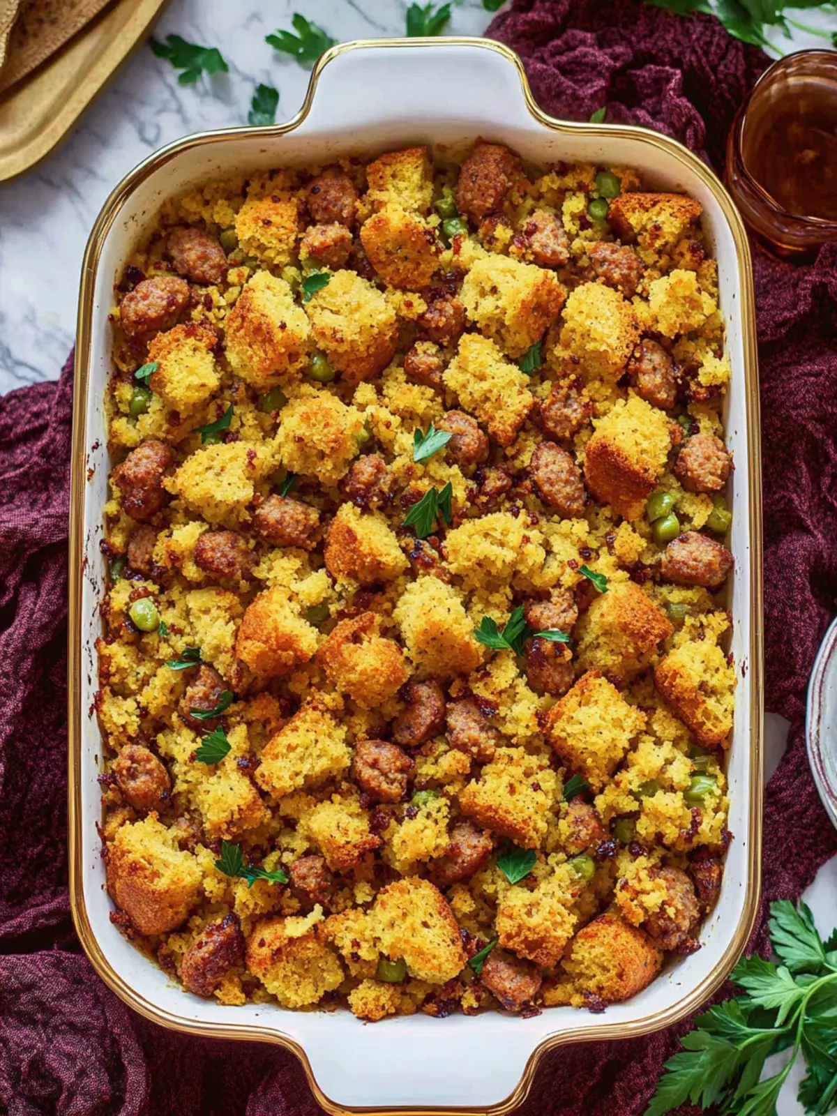 Ultimate Cornbread Sausage Stuffing