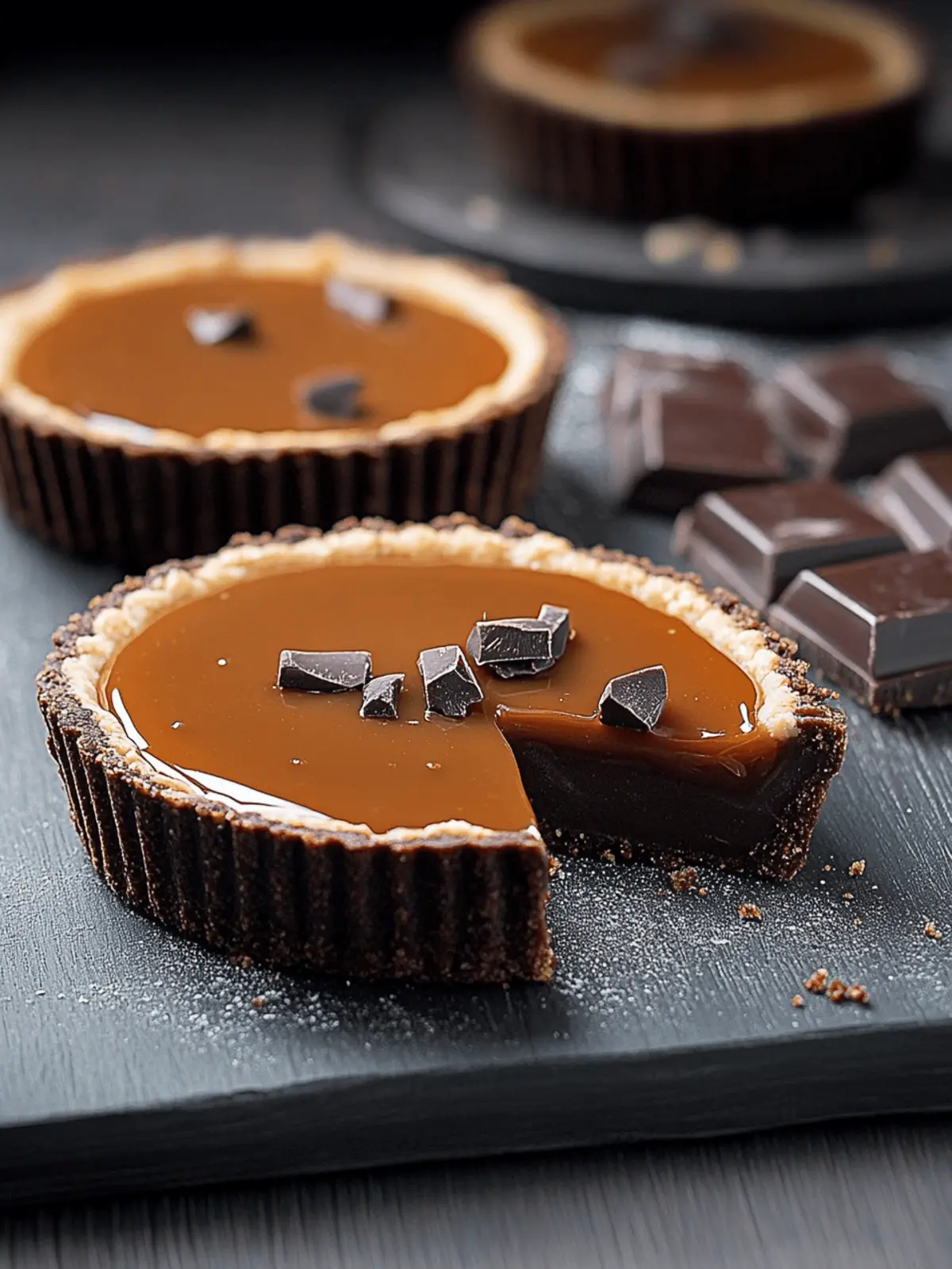 Salted Caramel Chocolate Tart