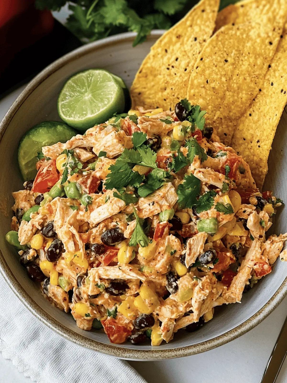 High Protein Southwest Chicken Salad