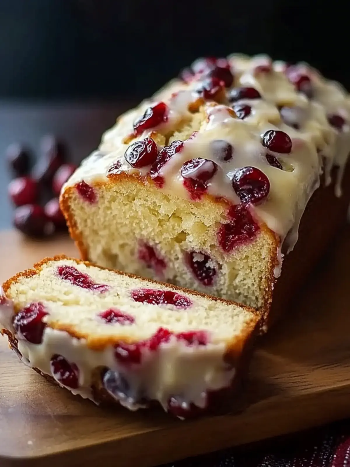 Cream Cheese Cranberry Loaf