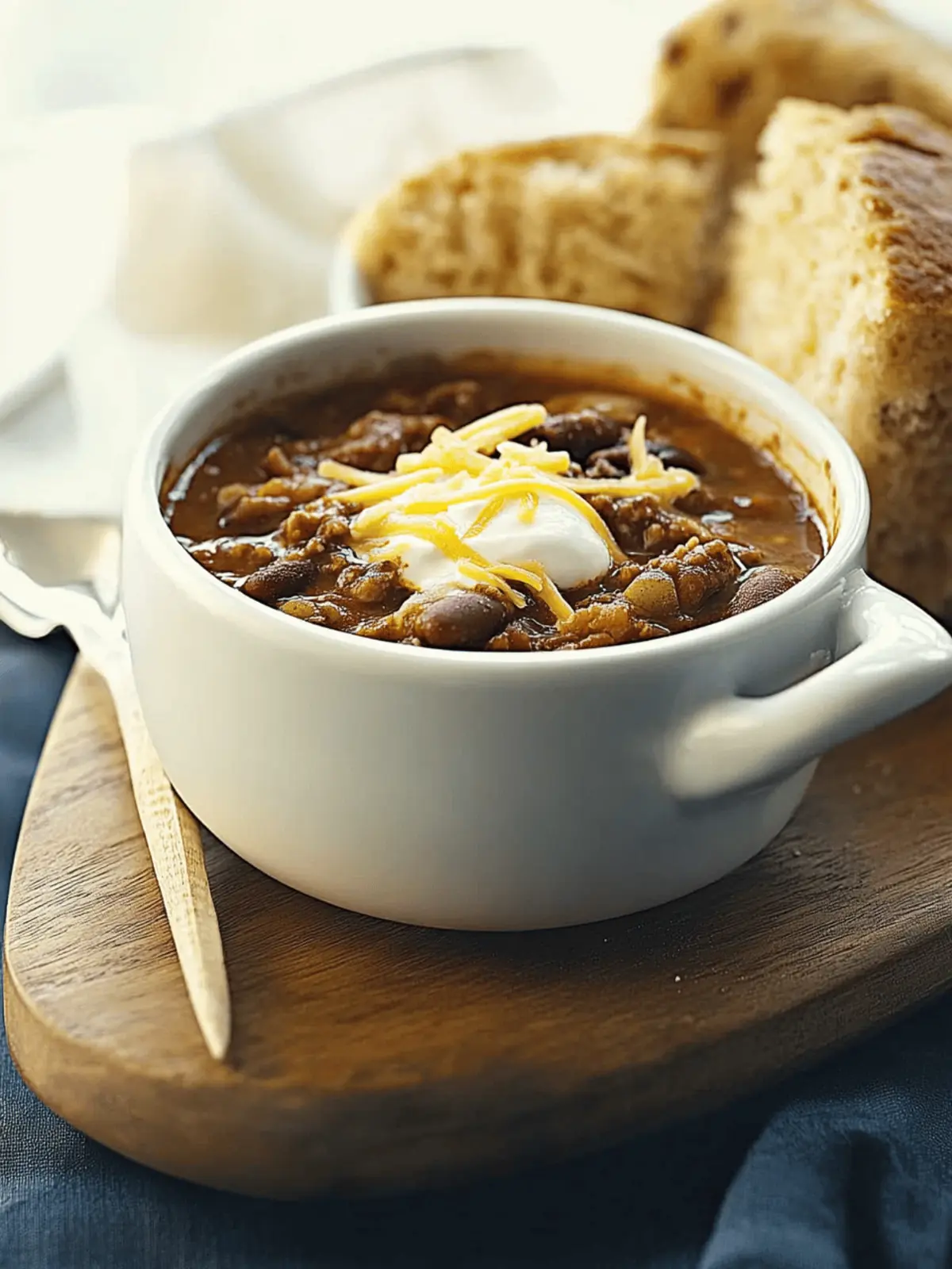 Bison Chili with Cornbread