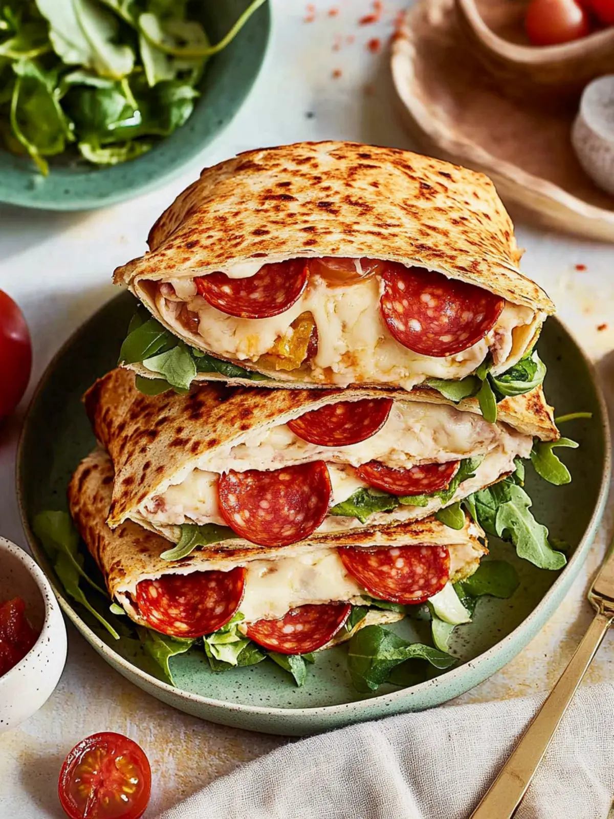 Crunchy Pepperoni Wrap