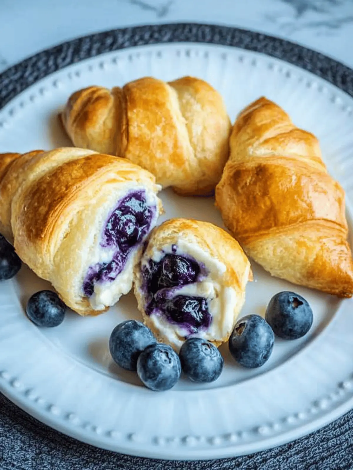 Blueberry Cheesecake Swirl Rolls