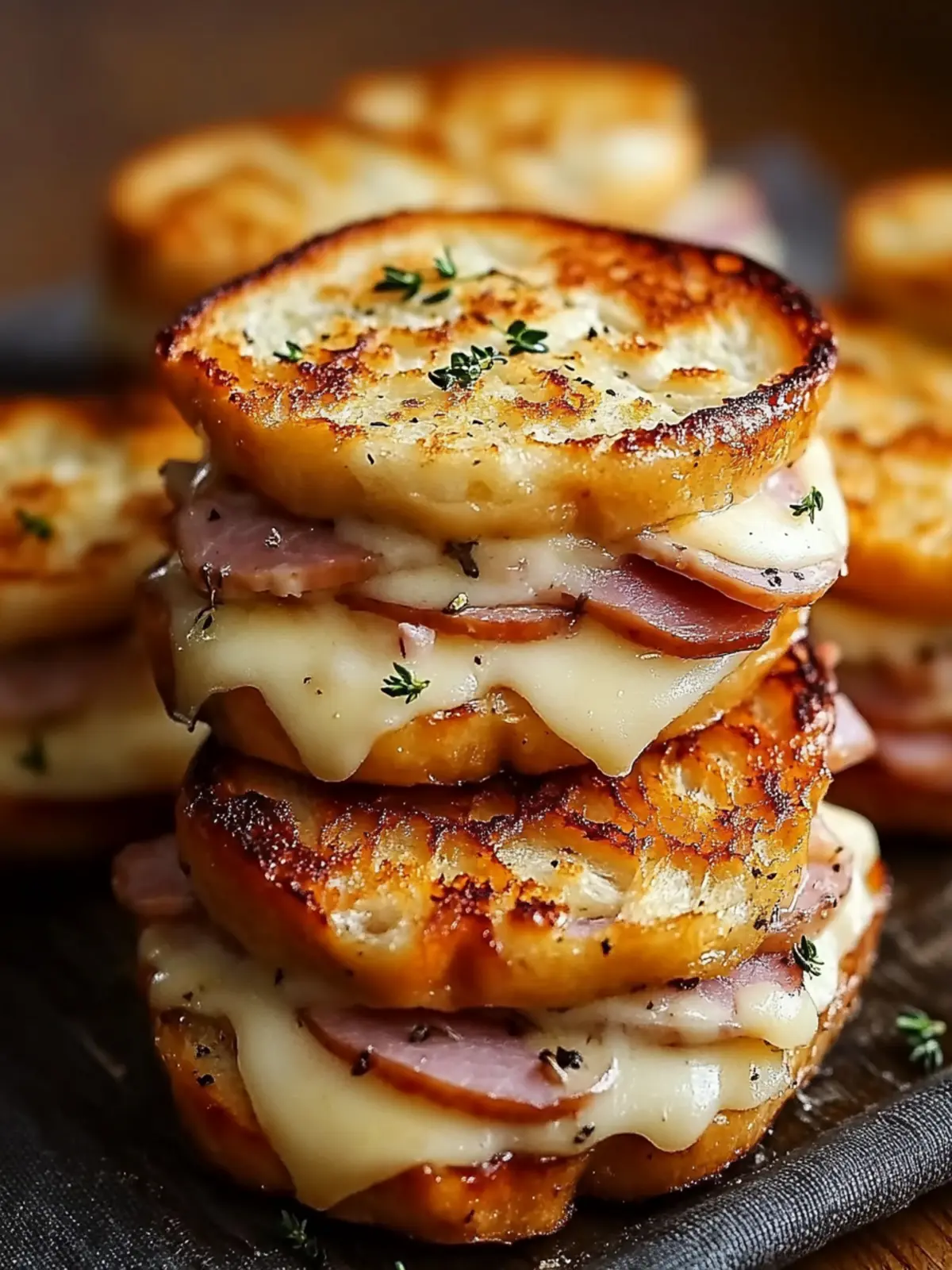 Gooey Ham & Swiss Melts