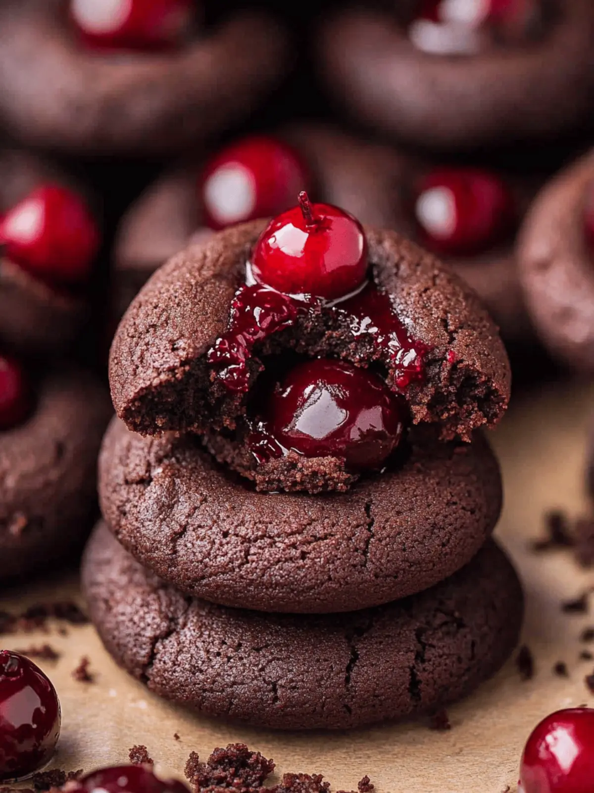 Chocolate Cherry Cookies