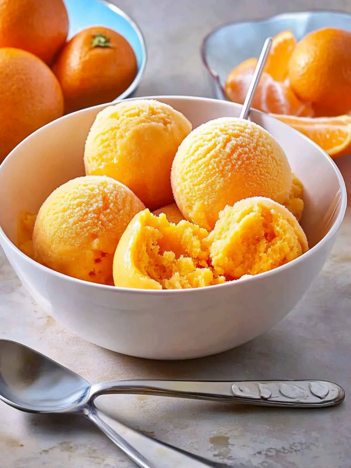 1-Ingredient Tangerine Sorbet