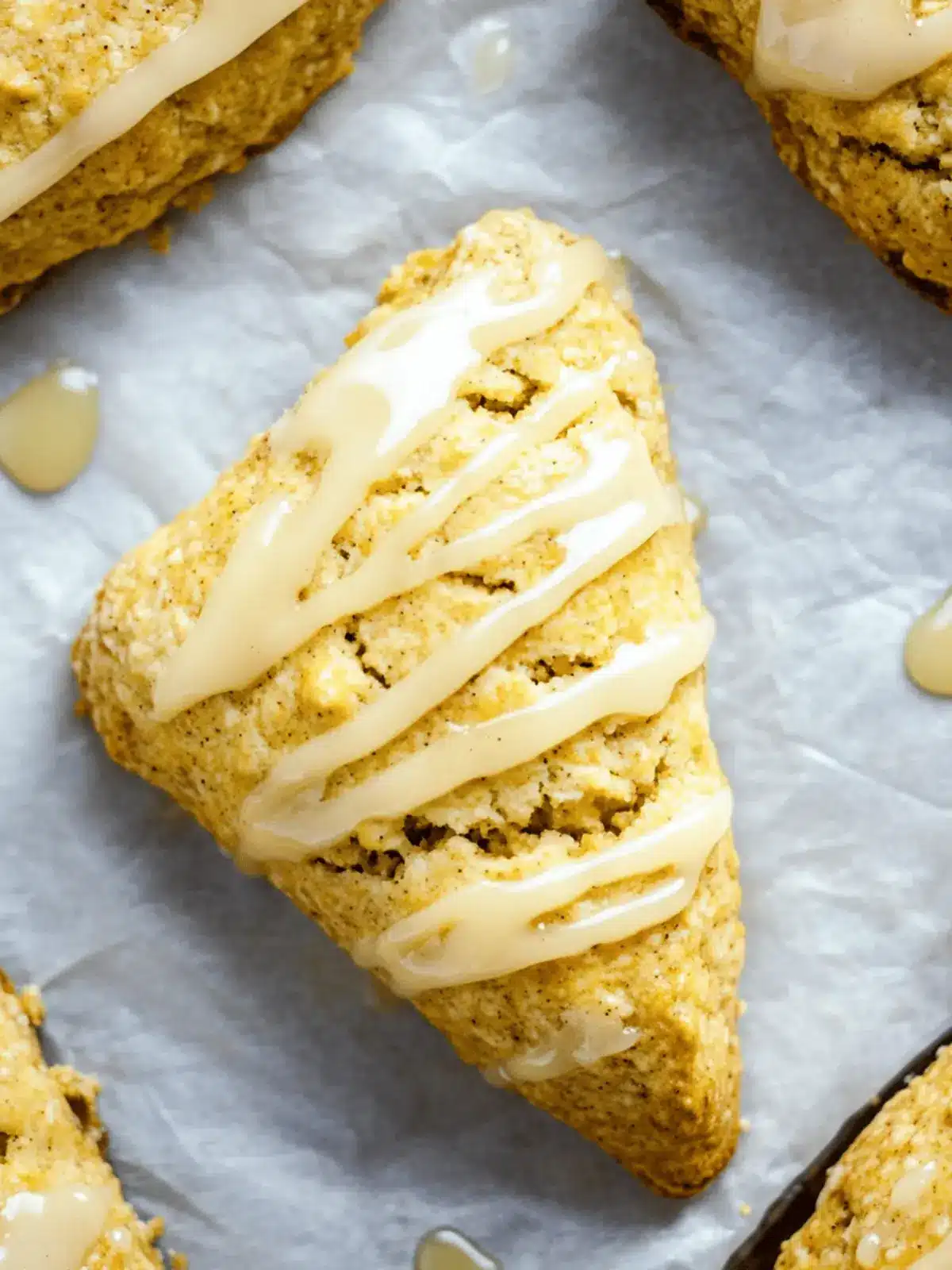Pumpkin Scones with Maple Glaze