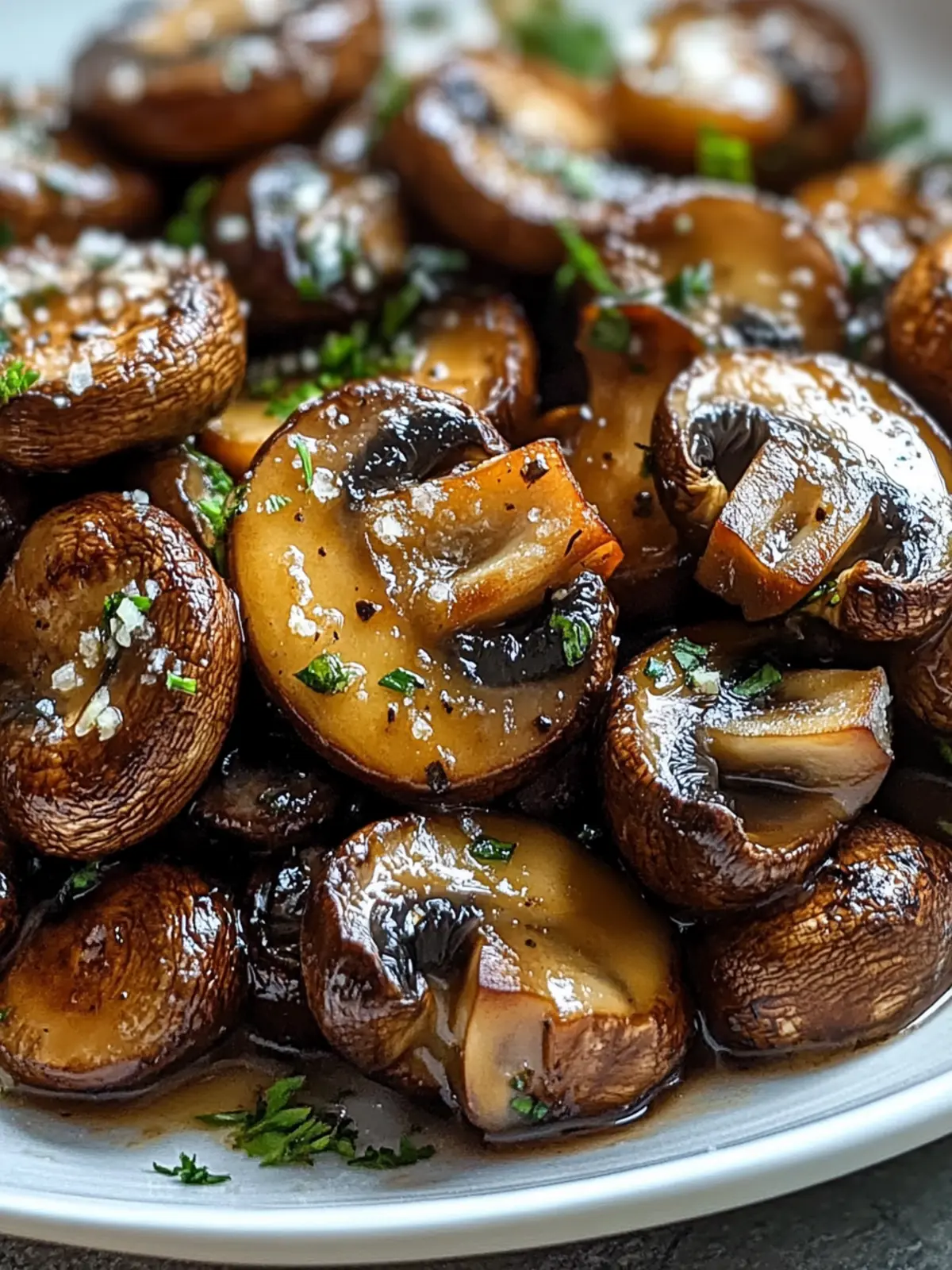 Steakhouse Garlic Butter Mushrooms